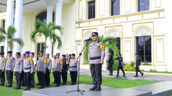 Polda Jambi Gelar Apel Pengamanan Malam Natal 2025, Siagakan 185 Personel Operasi Lilin